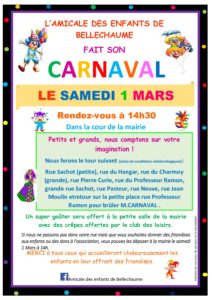 Carnaval - Amicale des Enfants @ Salle des associations
